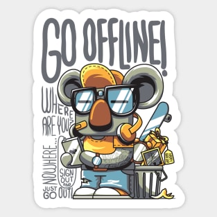 Go Offline Sticker